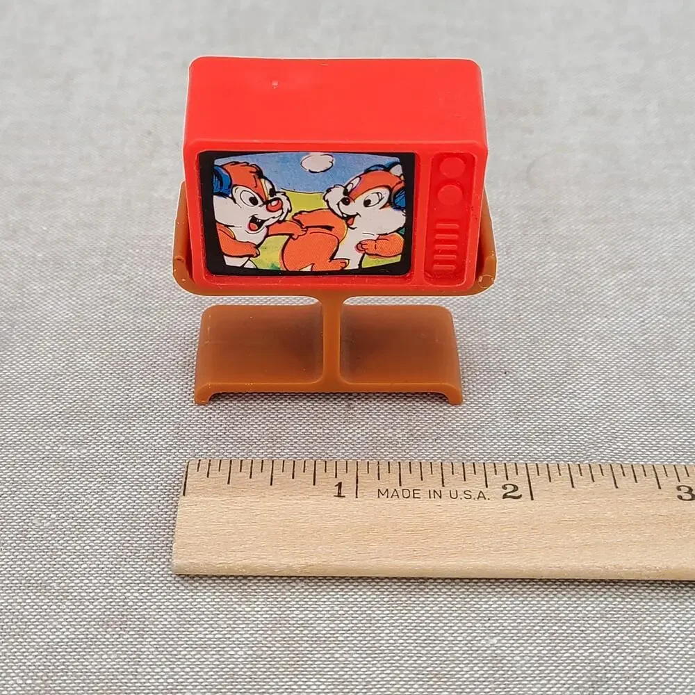 VTG Arco Toys Dollhouse Living Room Furniture TV Stereo Speakers Record Player